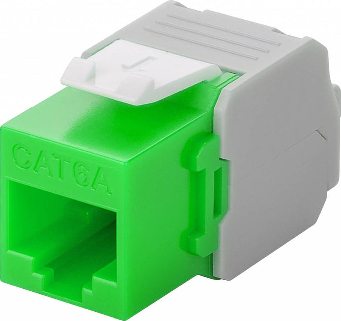 CAT6a Keystone RJ45 unshielded groen