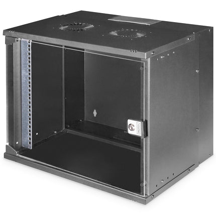 9U wall mounting cabinet, SOHO PRO 460 x 540 x 400 mm, black