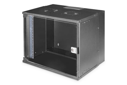 9U wall mounting cabinet, SOHO PRO 460 x 540 x 400 mm, black