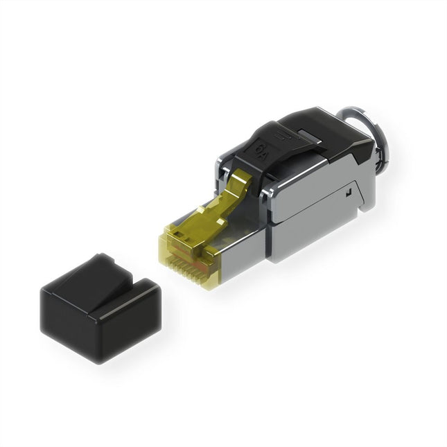 CAT6a toolless RJ45 connector - STP voor soepele en stugge kabel