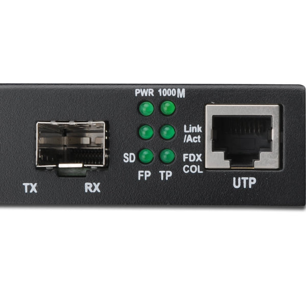 Gigabit media converter, RJ45/SFP