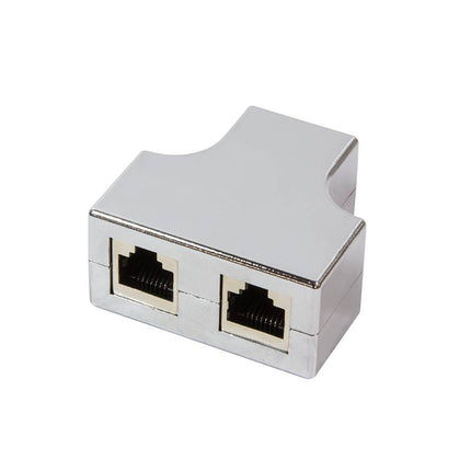 CAT5e T-adapter 1 x RJ45 to 2 x RJ45