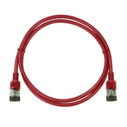 CAT6a U/FTP Ultraflex, 100% Copper, Red, 0.2M