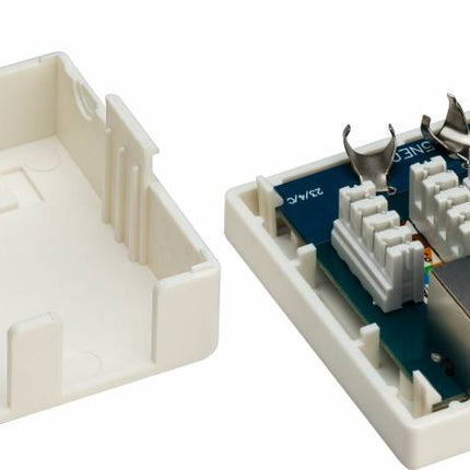 Cat6 Wall Outlet 2x RJ45 STP