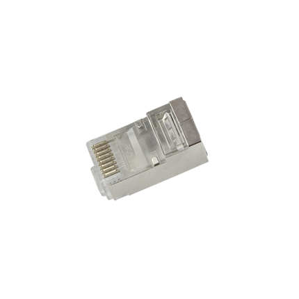 Doorsteek CAT6 Connector RJ45 - STP 10 stuks voor soepele en stugge kabel