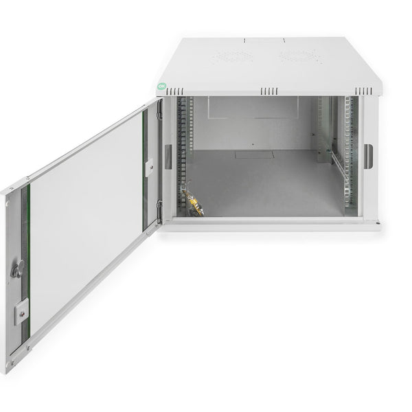 7U wandkast, Dynamic Basic 600x600x389 mm, kleur lichtgrijs (RAL 7035)