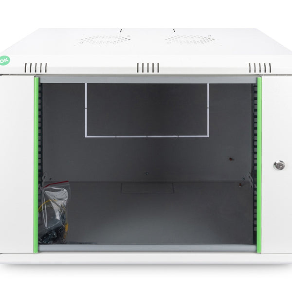 9U wandkast, Dynamic 600x450x478 mm, kleur lichtgrijs (RAL 7035)