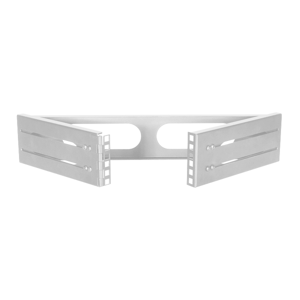 2U wall server rack 494x400x92mm (WxDxH) light gray