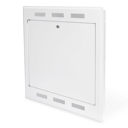 Built-in wall cabinet, tiltable 778x628x127 mm, 2U, color gray (RAL 7035)