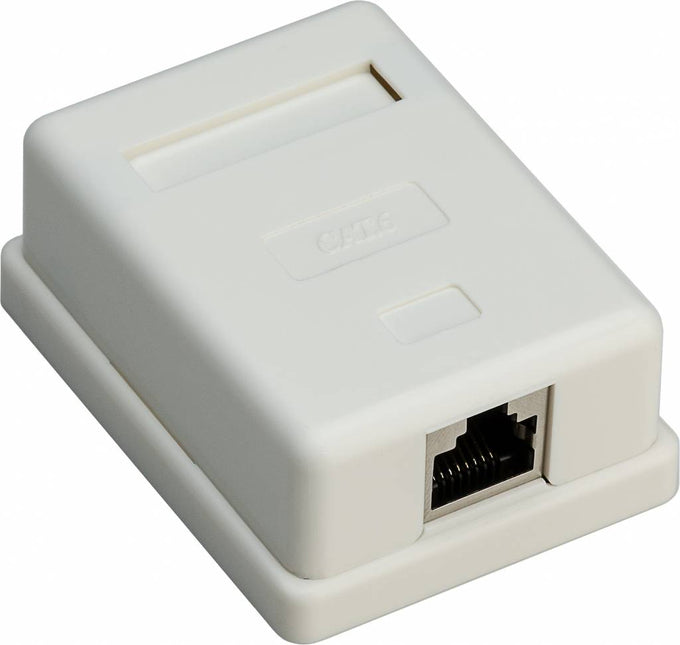 CAT6 opbouwdoos 1x RJ45 STP