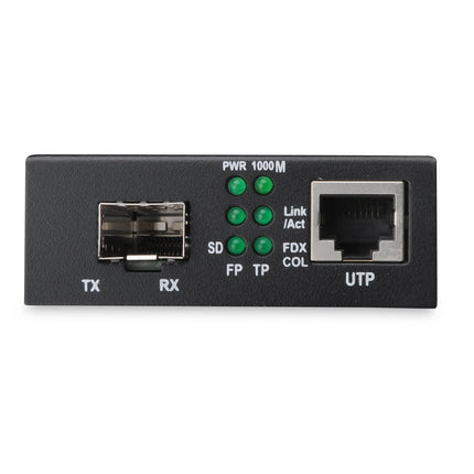 Gigabit media converter, RJ45/SFP