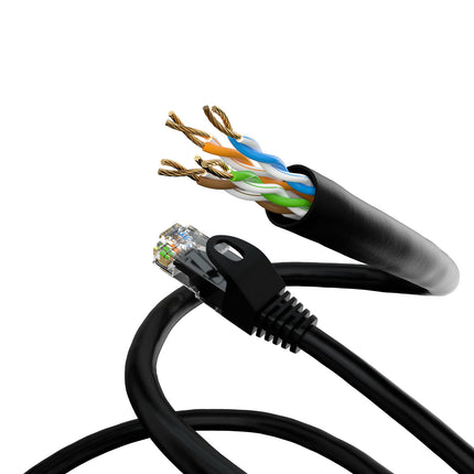 Cat5e 15M Black U/UTP Cable