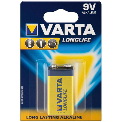 9V Varta lange levensduur alkaline blok batterij 6LR61