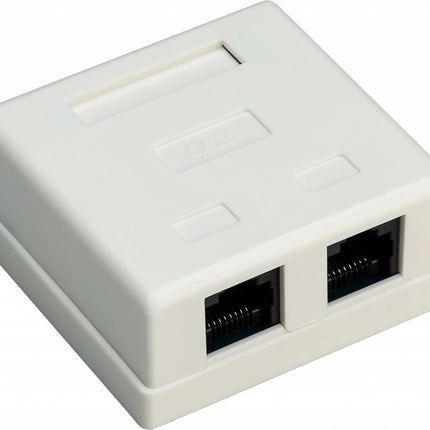 Cat6 Wall Outlet 2x RJ45 UTP