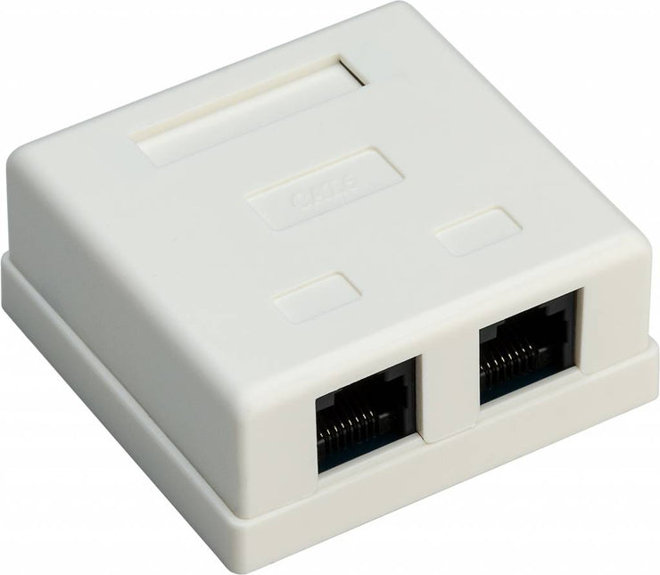 Cat6 Wall Outlet 2x RJ45 UTP