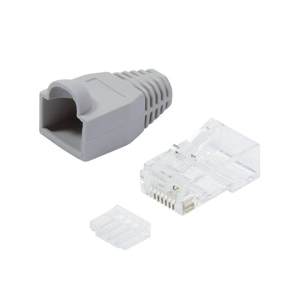 CAT6 Plug with strain relief boot RJ45 - UTP 10 pcs