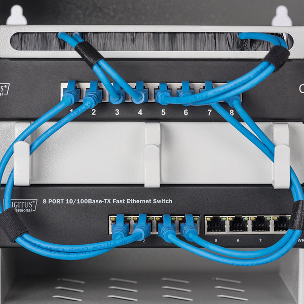 10 inch 6U wandkast 312x300x330 mm lichtgrijs
