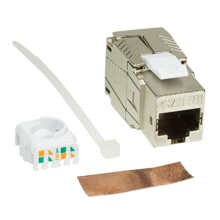 CAT8.1 keystone RJ45 STP Toolless