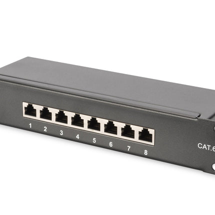 10 inch netwerkbundel, inclusief 9U-kast, grijze plank 312 x 100 x 464 mm, PDU, 8-poorts switch, CAT 6 patchpaneel