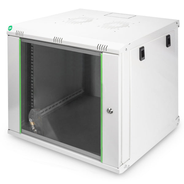 9U wandkast, Dynamic 600x450x478 mm, kleur lichtgrijs (RAL 7035)