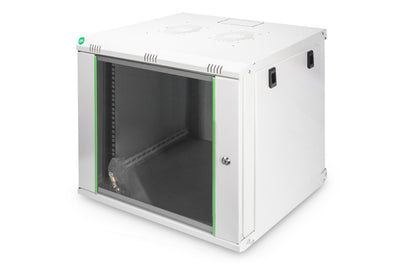 9U wandkast, Dynamic 600x450x478 mm, kleur lichtgrijs (RAL 7035)