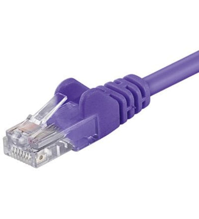 Cat5e 0.25M paars UTP kabel