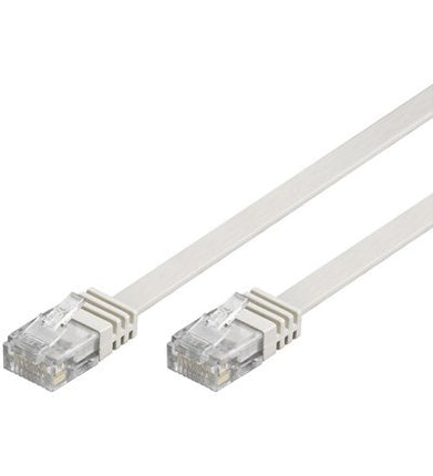 Cat5e 3M platte UTP kabel wit