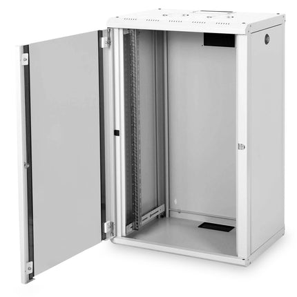 20U wall mounting cabinet, Unique 600x450x998 mm, color gray (RAL 7035)