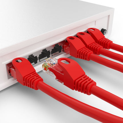 Cat5e 3M Rood UTP kabel