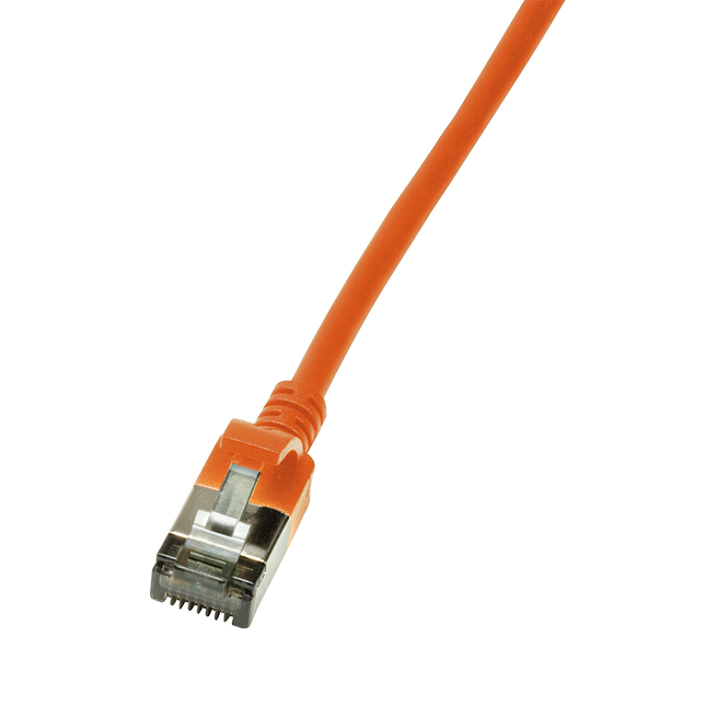 CAT6a U/FTP Ultraflex, 100% Copper, Orange, 1M