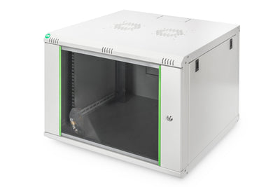 7U wandkast, Dynamic Basic 600x600x389 mm, kleur lichtgrijs (RAL 7035)