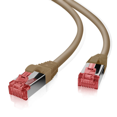 Cat6 S/FTP PIMF LSOH bruin 0.25 meter