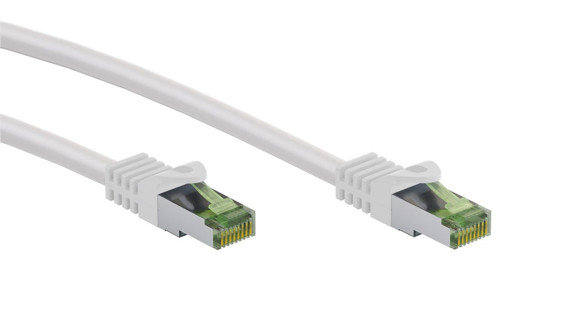 GHMT-Certified CAT 8.1 S/FTP Patch Cord 0.5M White