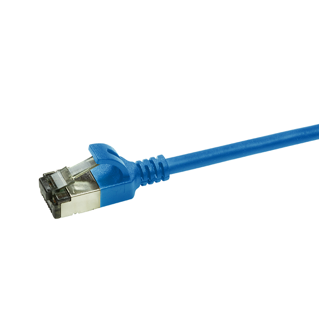 CAT6a U/FTP Ultraflex, 100% Copper, Blue, 0.3M