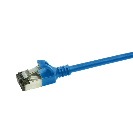 CAT6a U/FTP Ultraflex, 100% Copper, Blue, 0.3M