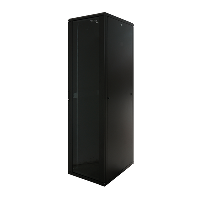 22U server rack with glass door 600x600x1166mm (WxDxH)