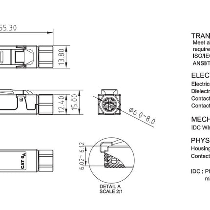 CAT6a Toolless Plug RJ45 - STP