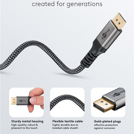 DisplayPort™ Cable, 8K @ 60 Hz 2M