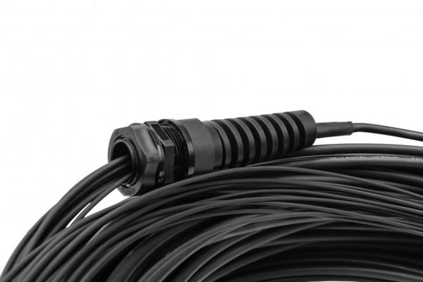 Pre-assembled Fiberglass 75 M Universal Breakout Cable, Multi Mode OM4, 12 Fibers, LC/UPC - LC/UPC