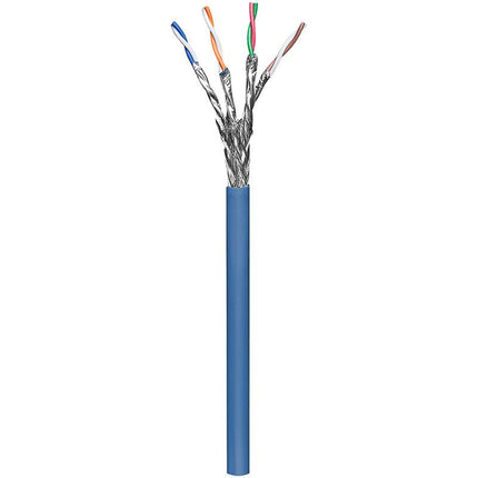 SFTP CAT6a netwerkkabel stug 305M 100% koper blauw