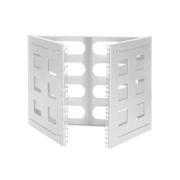 8U wand server rack 494x400x360mm (BxDxH) lichtgrijs