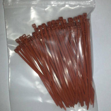 Tyraps 100pcs 100mm Brown