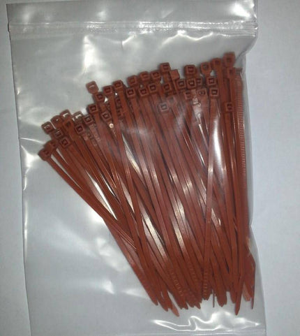 Tyraps 100pcs 100mm Brown