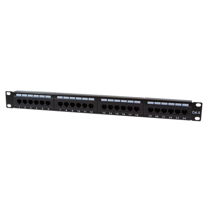 Patchpanel 24 Poorts CAT6 RJ45