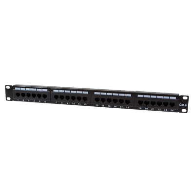 Patchpanel 24 Poorts CAT6 RJ45