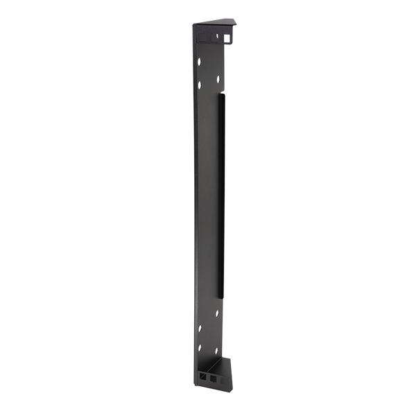 19" verticale muurbeugel 1U zwart