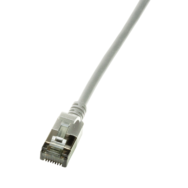 CAT6a U/FTP Ultraflex, 100% Copper, Gray, 0.5M