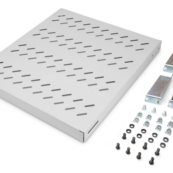 1U 19 inch verstelbaar legbord voor 800mm diepe kasten lichtgrijs