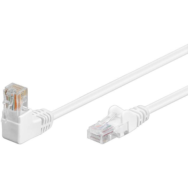 Cat5e 5 meter Wit UTP-kabel 1 x haaks