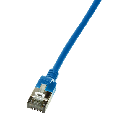 CAT6a U/FTP Ultraflex, 100% Copper, Blue, 0.5M